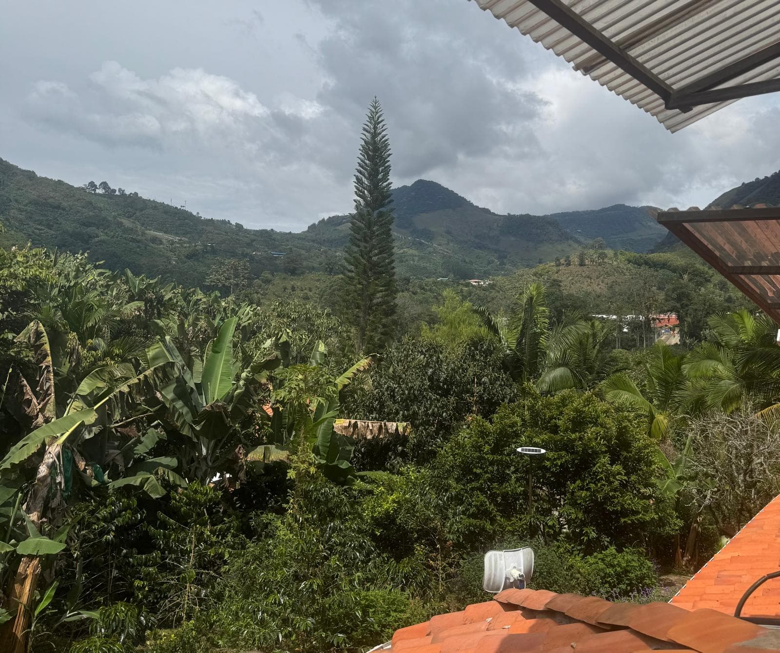Andean clouds drifting over the valley